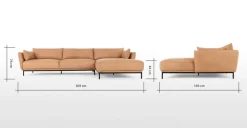 Seccional con Chaise Longue a la Derecha Odelle – Camell