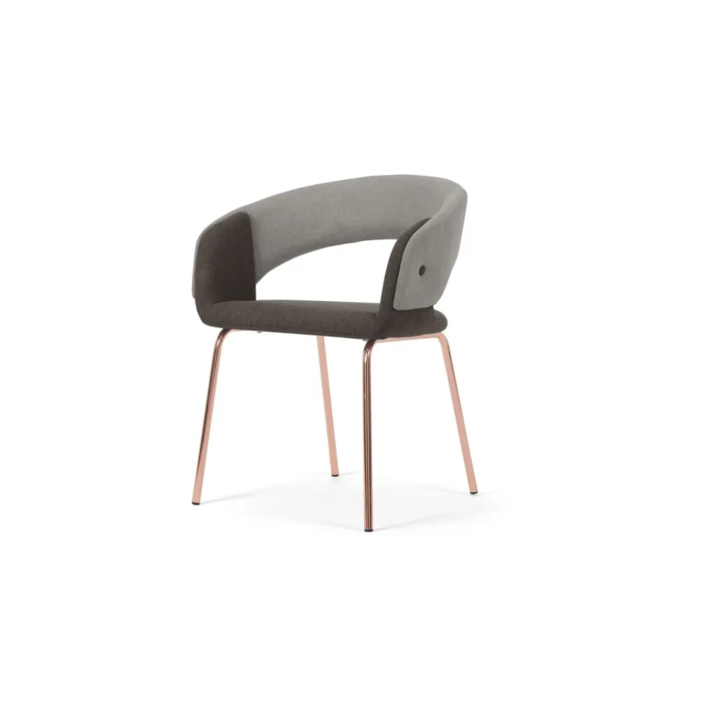 Silla Ayrmer – Gris y cobre