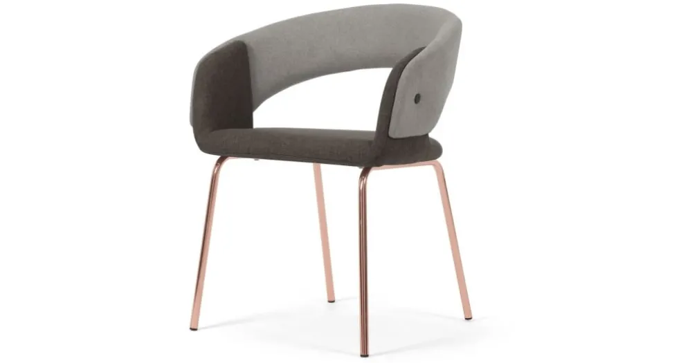 Silla Ayrmer – Gris y cobre