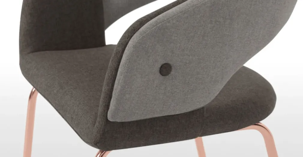 Silla Ayrmer – Gris y cobre