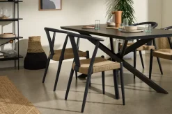 Silla de Comedor Abbon – Efecto Charcoal Black