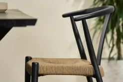 Silla de Comedor Abbon – Efecto Charcoal Black