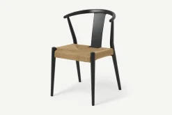 Silla de Comedor Abbon – Efecto Charcoal Black