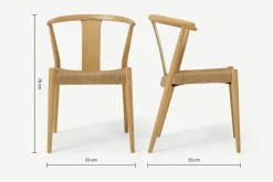 Silla de Comedor Abbon – Efecto Natural Oak