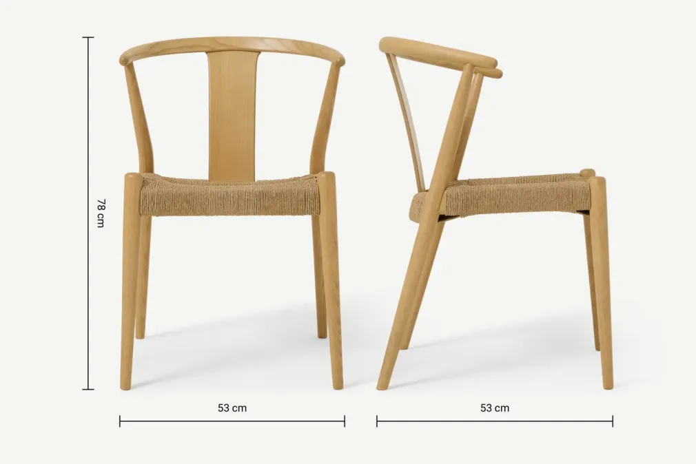 Silla de Comedor Abbon – Efecto Natural Oak