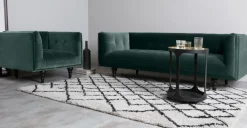 Sofá 3 Cuerpos Connor – Azul Petróleo