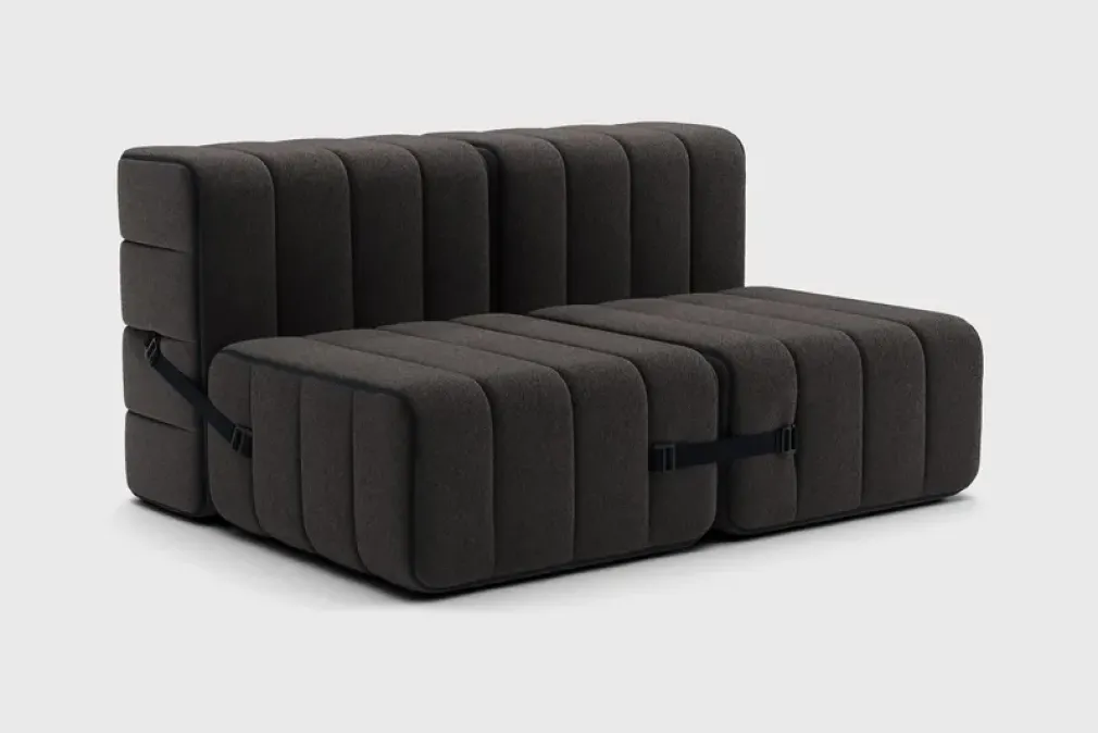 Sofá 2 Cuerpos Curt sin Reposabrazos