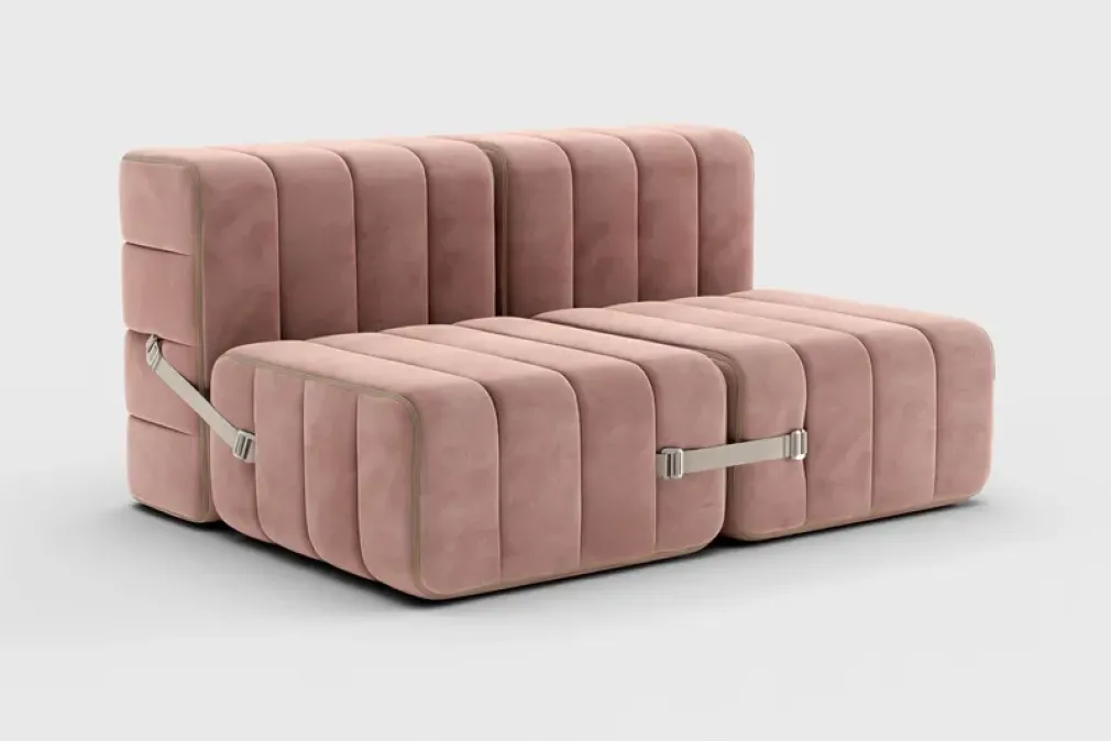 Sofá 2 Cuerpos Curt sin Reposabrazos