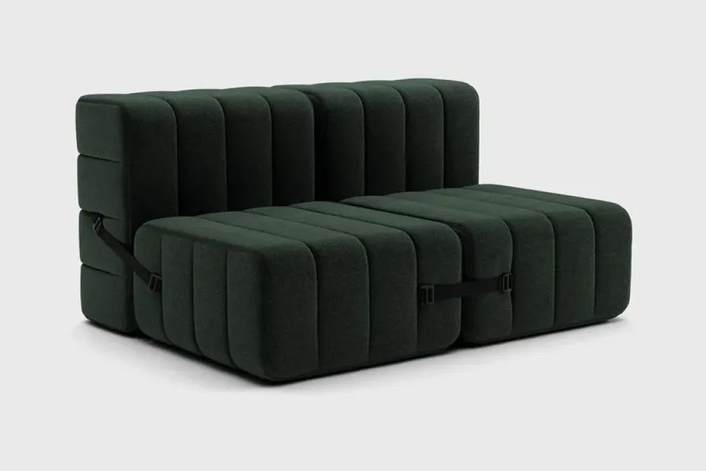 Sofá 2 Cuerpos Curt sin Reposabrazos