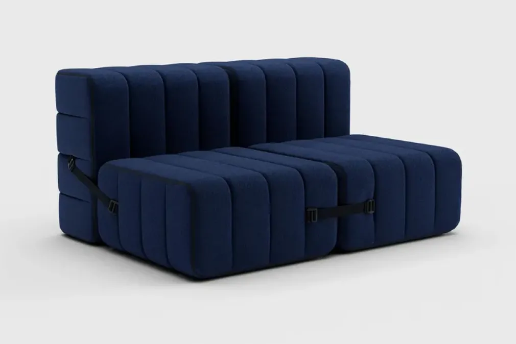 Sofá 2 Cuerpos Curt sin Reposabrazos