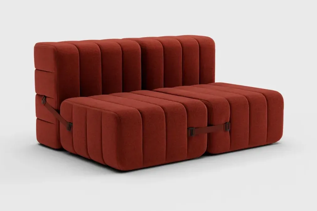 Sofá 2 Cuerpos Curt sin Reposabrazos