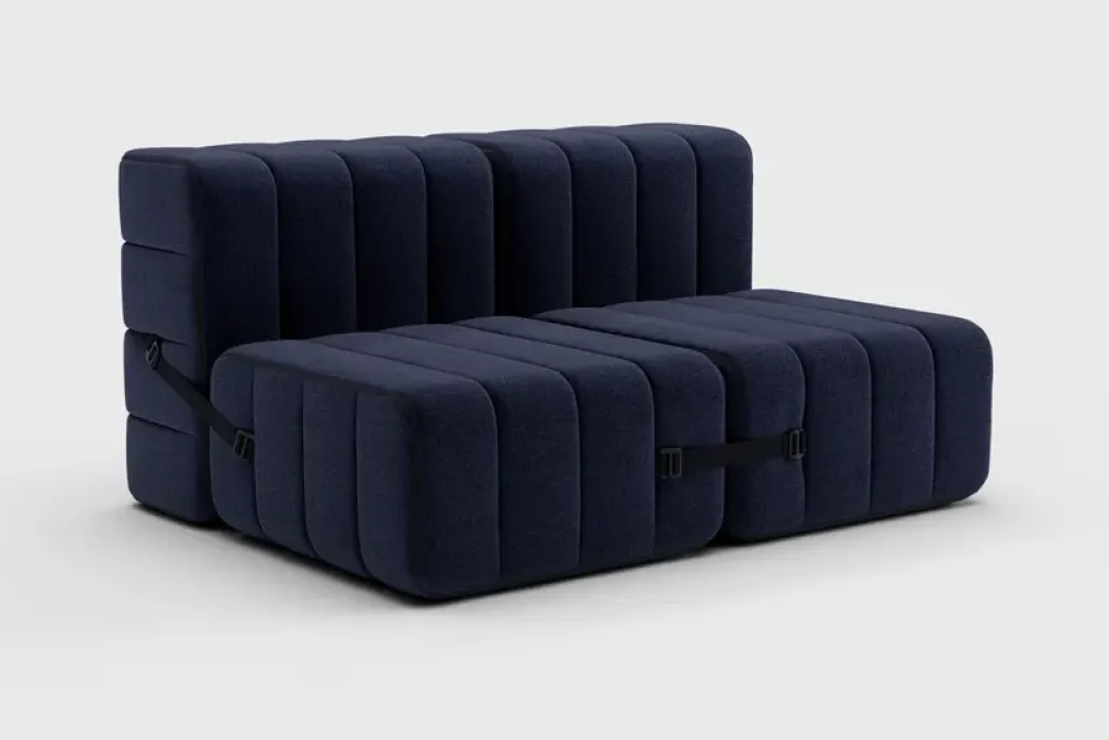 Sofá 2 Cuerpos Curt sin Reposabrazos