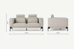 Sofá 2 Cuerpos Daxton – Oat Weave