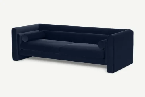 Sofá 3 Cuerpos Mathilde – Blue Velvet
