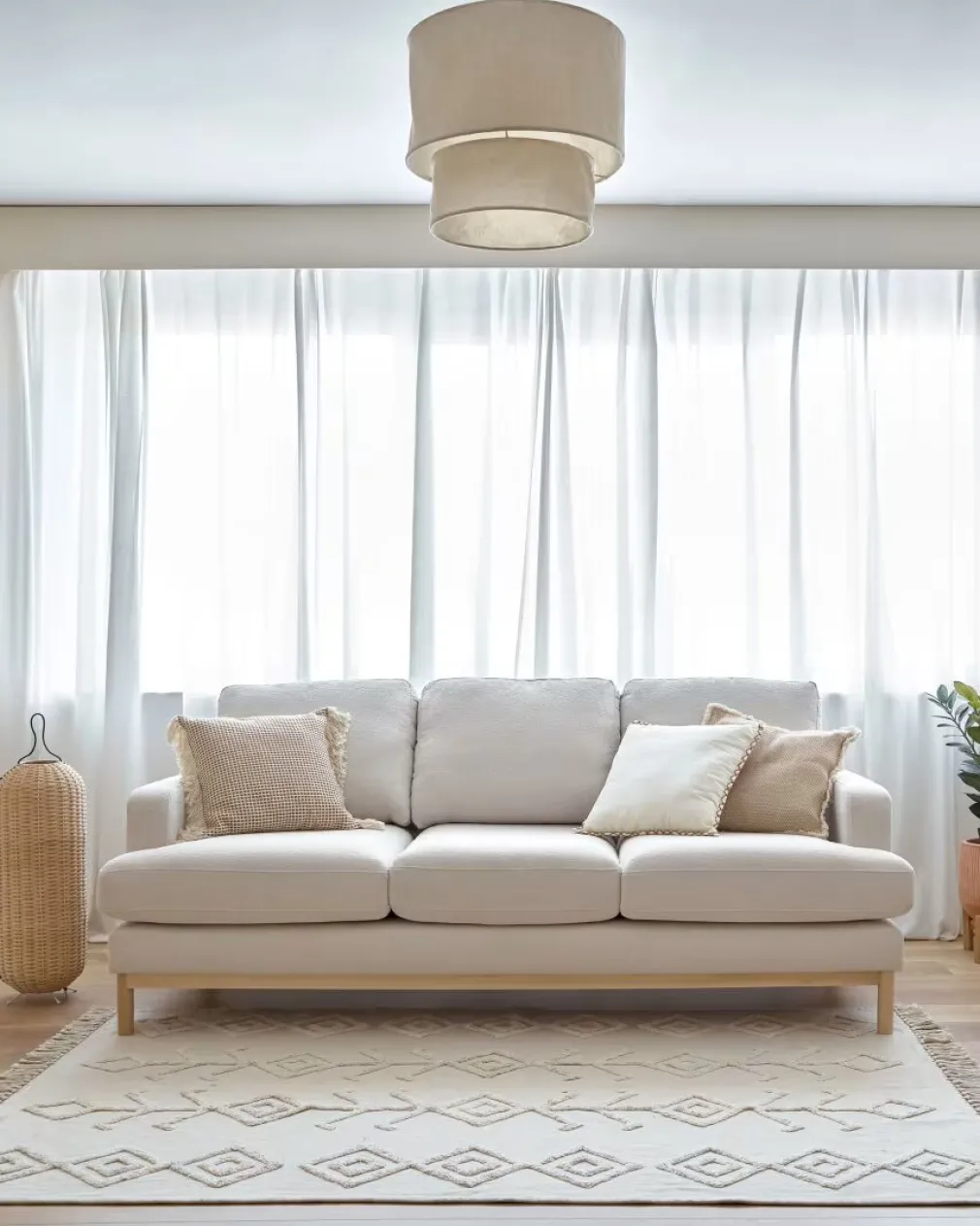 Sofá 3 Cuerpos Mihaela – Blanco