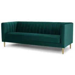 Sofá de 3 Cuerpos Amicie – Azul Espuma de Mar