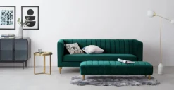 Sofá de 3 Cuerpos Amicie – Azul Espuma de Mar