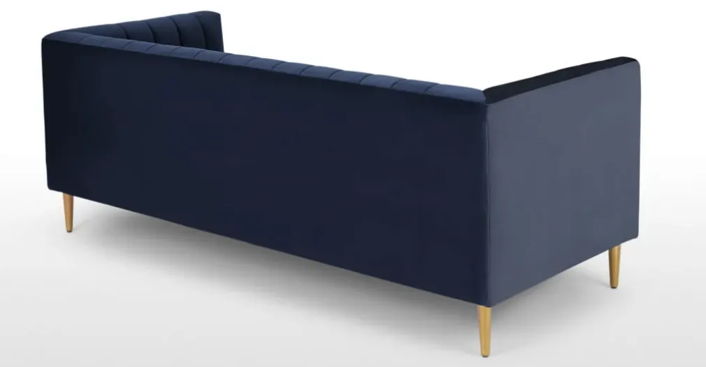 Sofá de 3 Cuerpos Amicie – Azul Marino