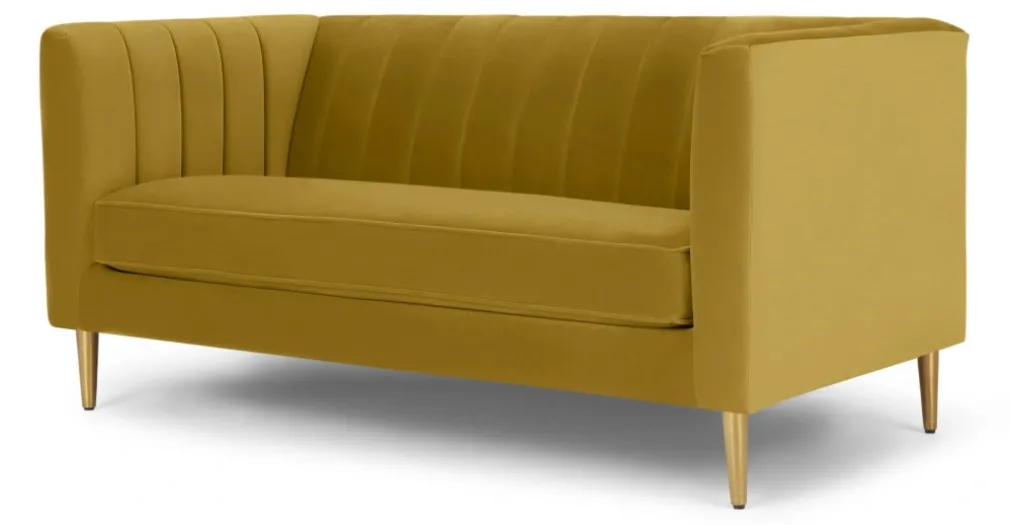 Sofá de 2 Cuerpos Amicie – Dorado Vintage.