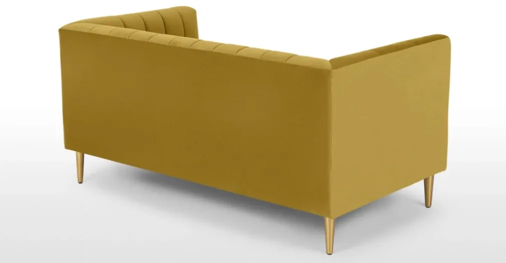 Sofá de 2 Cuerpos Amicie – Dorado Vintage.