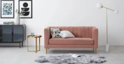 Sofá de 2 Cuerpos Amicie – Rosa