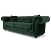 Sofá de 3 cuerpos Chesterfield Branagh – Verde Pino