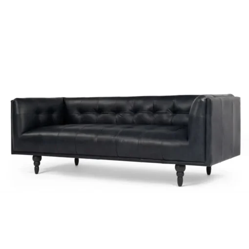 Sofá de 3 Cuerpos Connor – Negro Premium