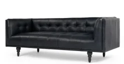 Sofá de 3 Cuerpos Connor – Negro Premium
