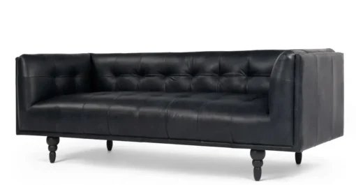 Sofá de 3 Cuerpos Connor – Negro Premium