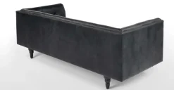 Sofá de 3 Cuerpos Connor – Negro Premium