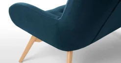 Sofá de 2 Cuerpos Doris – Azul Marino Shetland