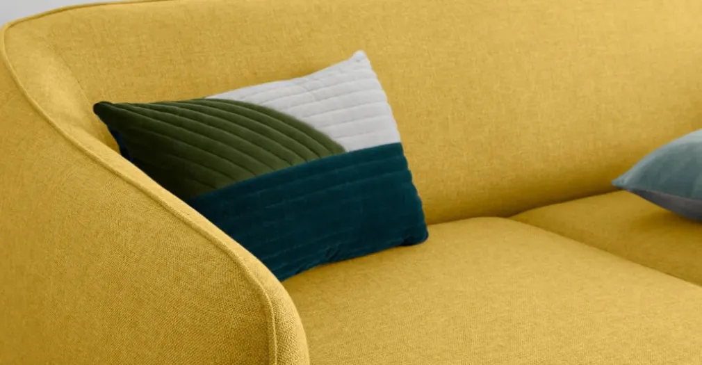 Sofá de 3 Cuerpos Haring – Amarillo Mostaza