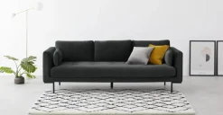 Sofá de 3 Cuerpos Harlow – Gris Medianoche