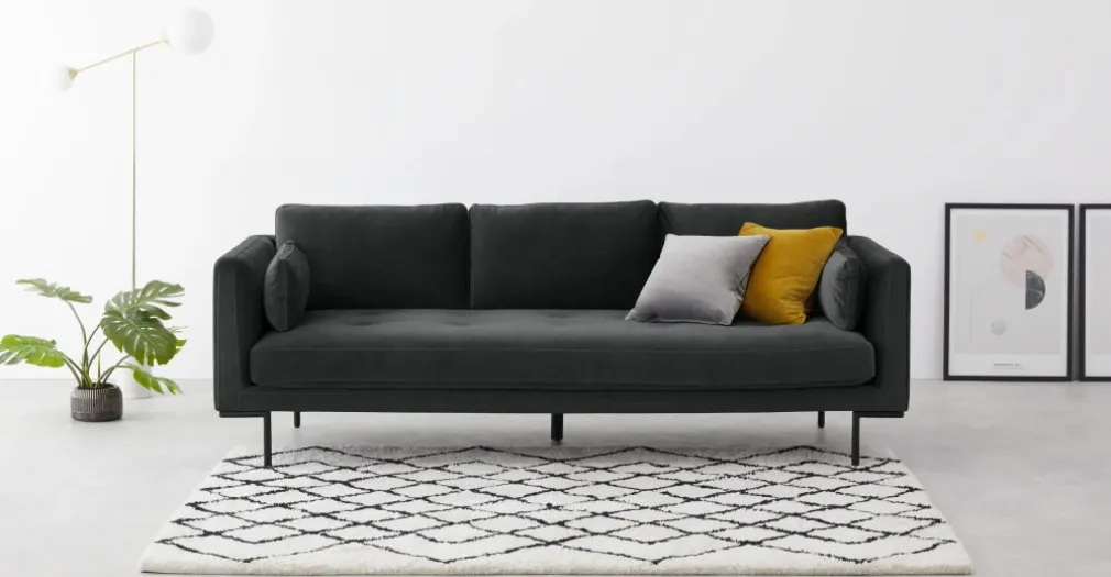 Sofá de 3 Cuerpos Harlow – Gris Medianoche