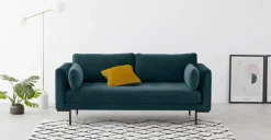 Sofá de 2 Cuerpos Harlow – Terciopelo Azul