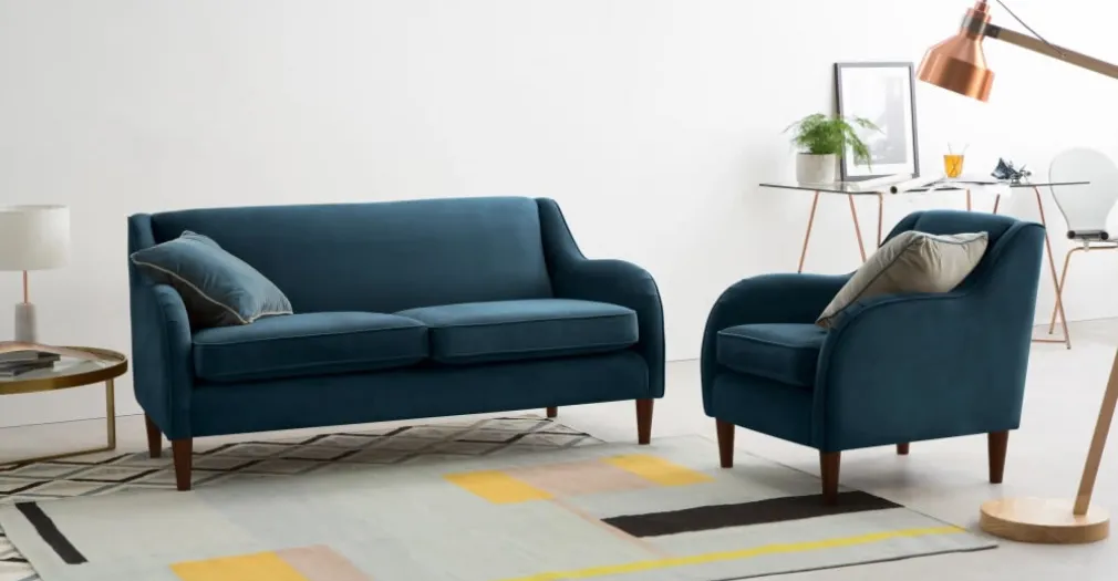 Sofá de 3 Cuerpos Helena – Azul Cerceta