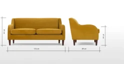 Sofá de 3 Cuerpos Helena – Cúrcuma