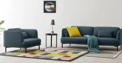 Sofá de 3 Cuerpos Herman – Azul Egeo