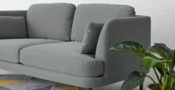 Sofá de 2 Cuerpos Herman – Algodón Gris