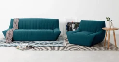 Sofá de 3 Cuerpos Ivan – Azul Mineral