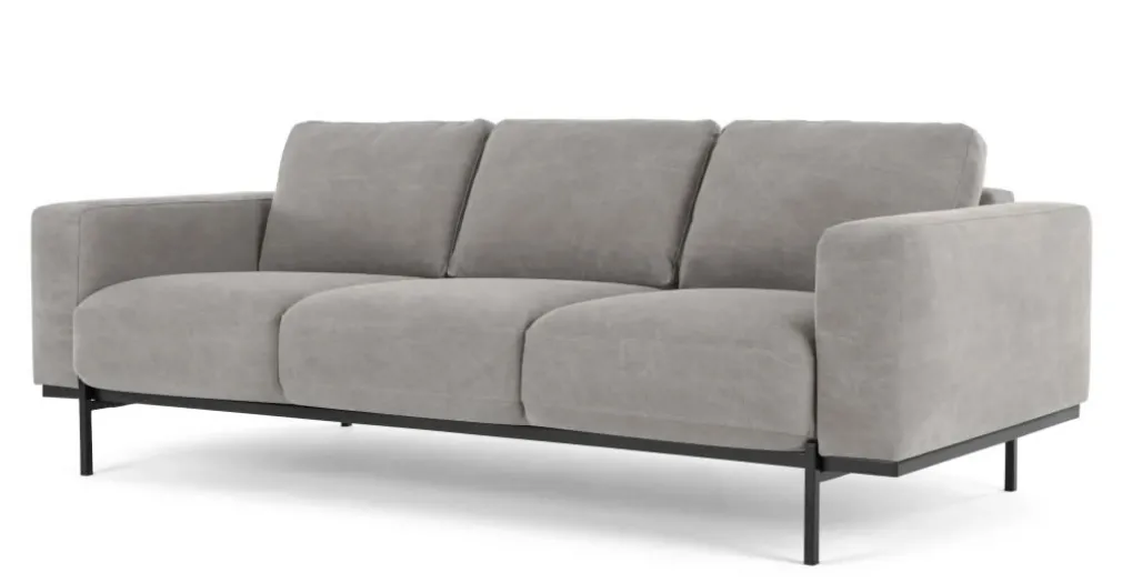 Sofá de 3 Cuerpos Jarrod – Gris Lavado