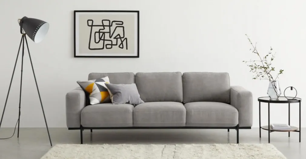 Sofá de 3 Cuerpos Jarrod – Gris Lavado