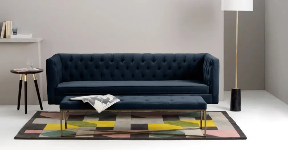 Sofá de 3 Cuerpos Julianne – Azul Marino