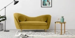 Sofá de 2 Cuerpos Kooper – Dorado Vintage