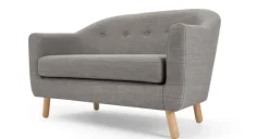 Sofá de 2 Cuerpos Lottie – Gris Tiza