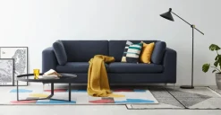 Sofá de 3 Cuerpos Monterosso – Azul Tormenta