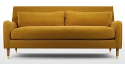 Sofá de 3 Cuerpos Oksana – Amarillo Cúrcuma