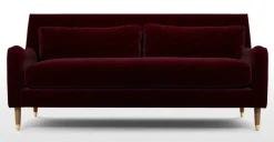 Sofá de 3 Cuerpos Oksana – Borgoña