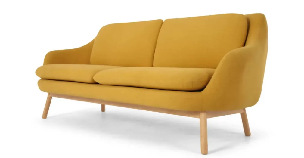 Sofá de 3 Cuerpos Oslo – Amarillo Yema