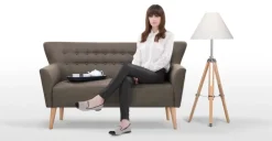 Sofá de 2 Cuerpos Quentin – Gris Urbano